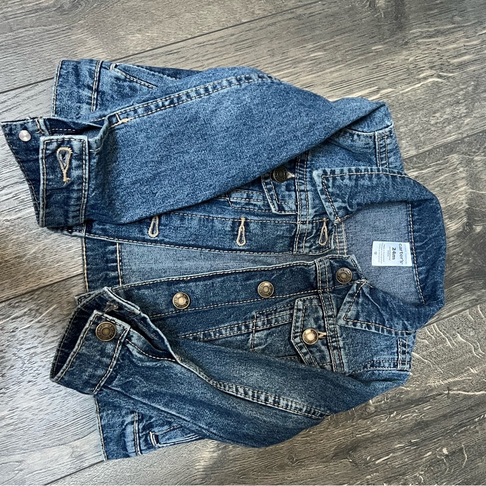 Carter's Medium Blue Denim Jacket for girls
